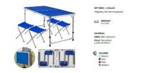 SET MESA + 4 SILLAS - Imagen 2