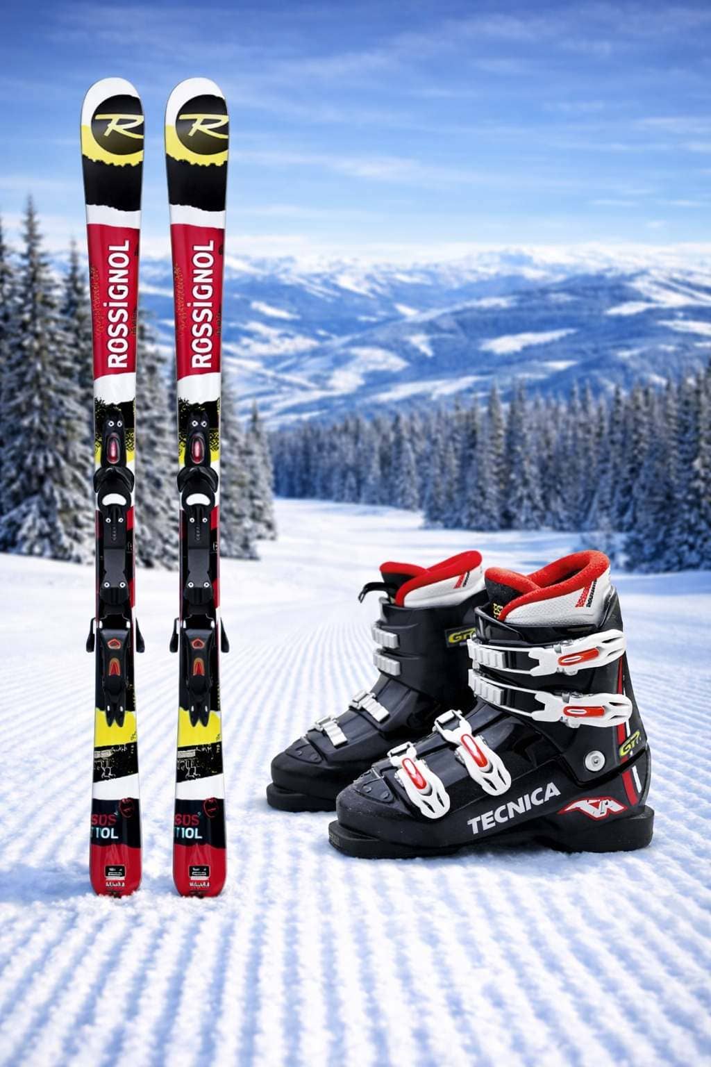 Equipo Ski Junior Sport (Tablas, botas y bastones)